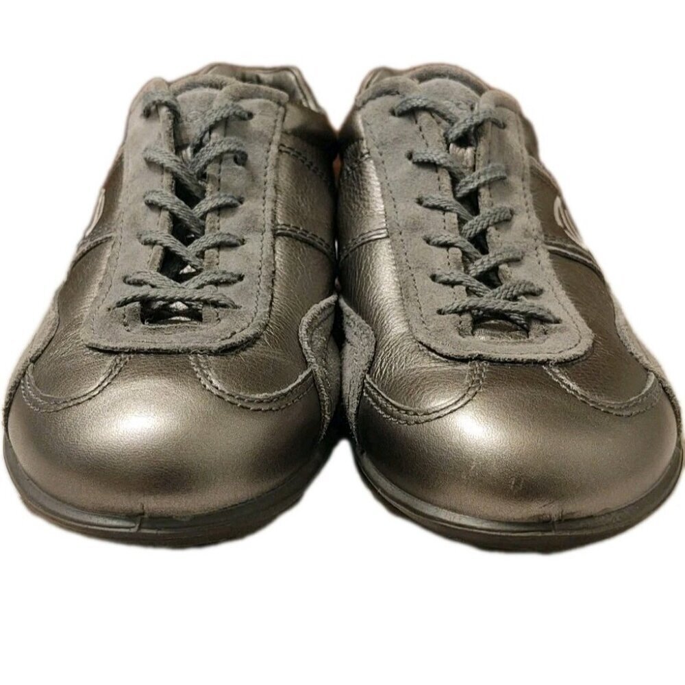 ecco Life Sneaker Buffed Silver/Titanium Life Tie Shoe Women's EU 36 US 6 - Picture 3 of 16